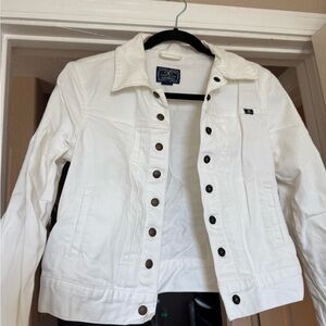 Lucky Brand Ivory Denim Jacket